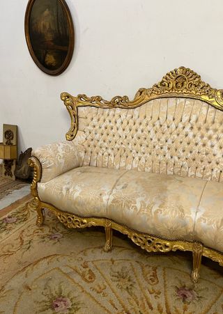 Sofá barroco estilo francés