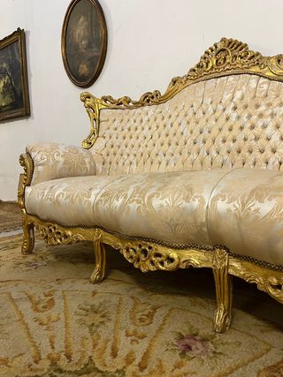 Sofá barroco estilo francés