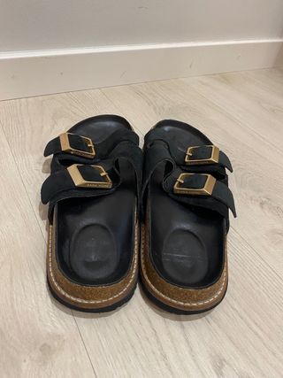 Sandalias mujer negro (41) ZARA HOME (buen estado)