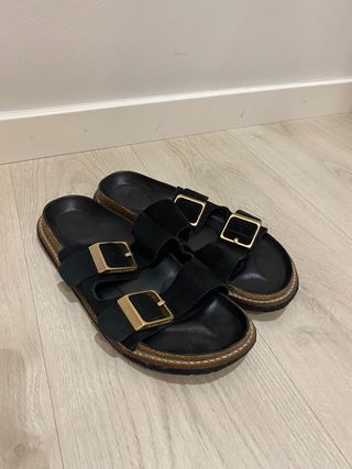 Sandalias mujer negro (41) ZARA HOME (buen estado)