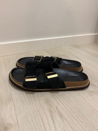 Sandalias mujer negro (41) ZARA HOME (buen estado)