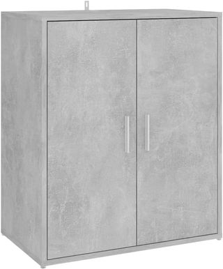 Scarpiera Grigio Cemento 60x35x70 cm in Truciolato