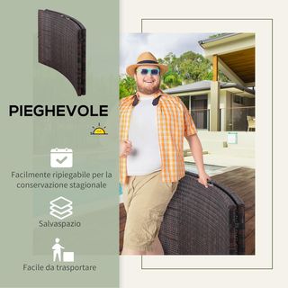 Sdraio Lettino da Giardino Ergonomica con Cuscino