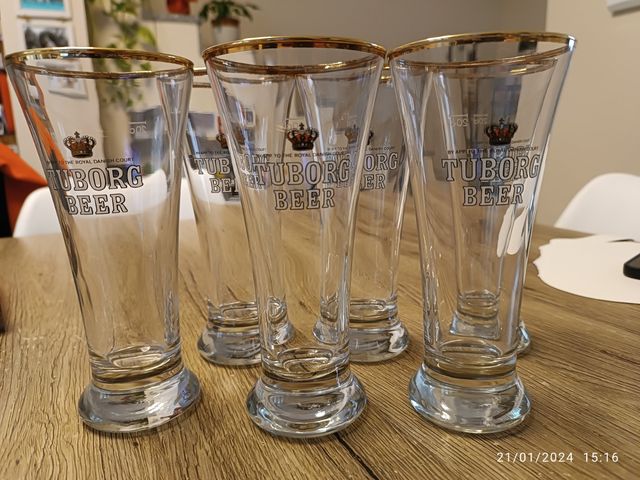 6 bicchieri birra TUBORG