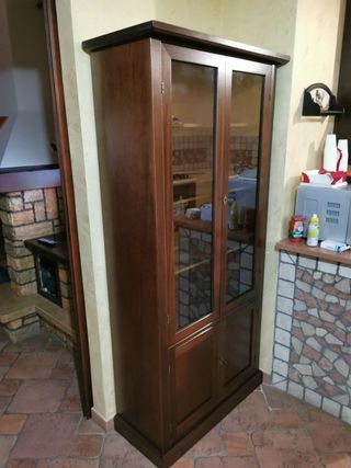 Vetrina Classica 2 Ante e 2 Porte in Legno