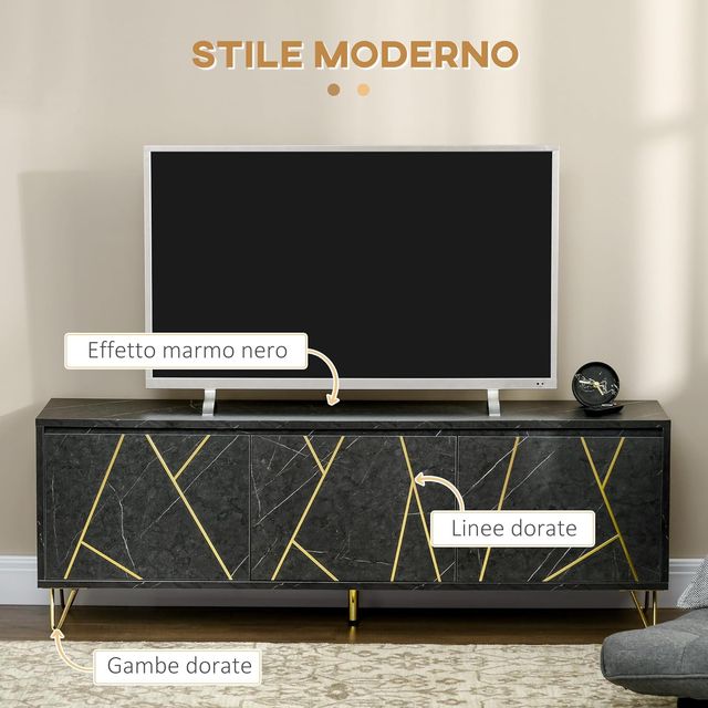 Mobile TV Moderno Fino a 65", Mobiletto Porta TV c