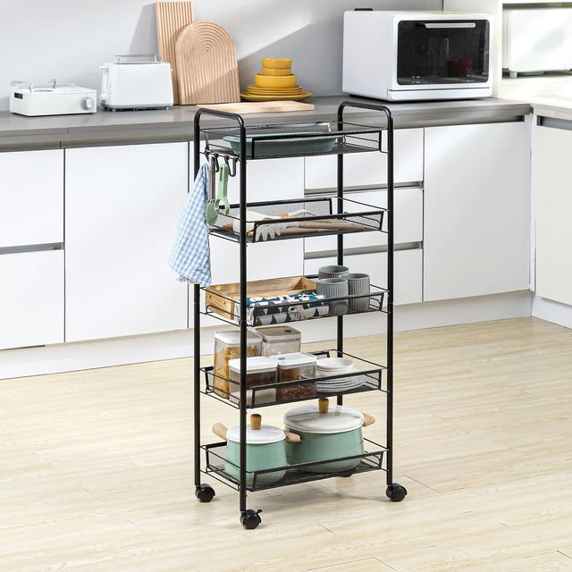 Carrello da Cucina Salvaspazio a 5 Livelli 