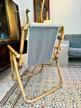 Silla plegable vintage Dal Vera, Italia años 60