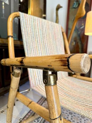 Silla plegable vintage Dal Vera, Italia años 60