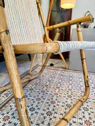 Silla plegable vintage Dal Vera, Italia años 60