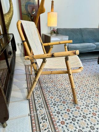 Silla plegable vintage Dal Vera, Italia años 60