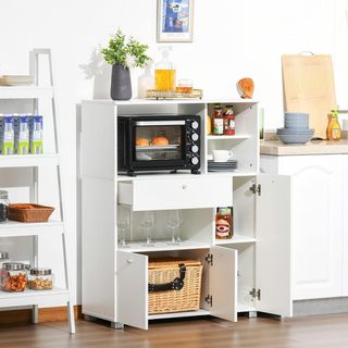 Mobile Cucina per Microonde con Armadietti