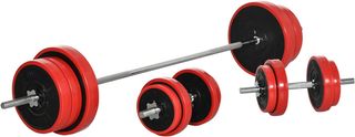 Set Bilanciere con Dischi Pesi 65kg Totali