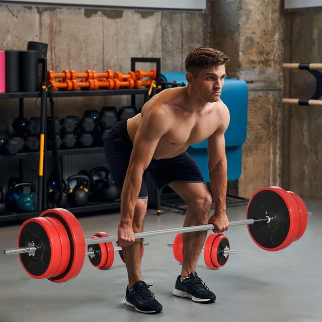 Set Bilanciere con Dischi Pesi 65kg Totali