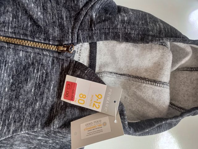 Sudadera cremallera niño