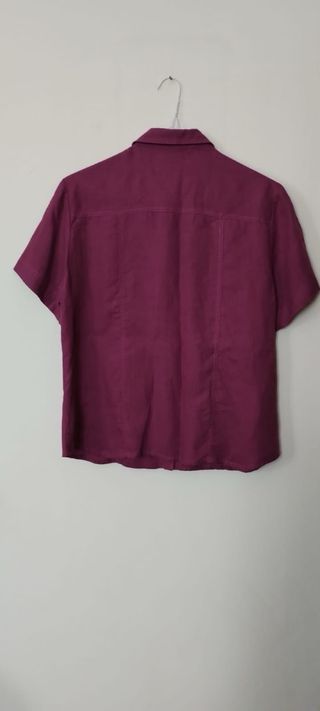 Camicia donna mezze naniche lino tg48