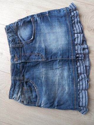 10 - 11 años benetton falda vaquera 