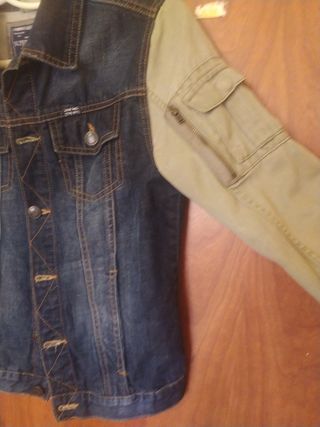 Cazadora denim zara niño tejido mixto