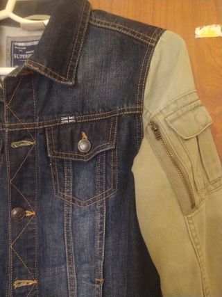 Cazadora denim zara niño tejido mixto