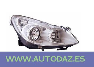 Faro derecho H7+ H1 [Cromado] OPEL CORSA-2320084