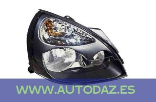 Faro eléctrico derecho, negro, H1+H7 RENAULT CLIO-5500056