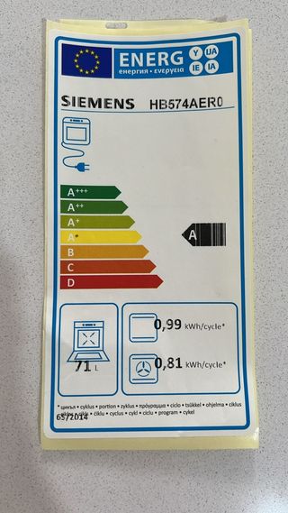Horno Siemens venta en Bormujos (Sevilla)