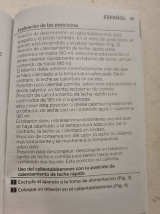 Calienta biberones philips