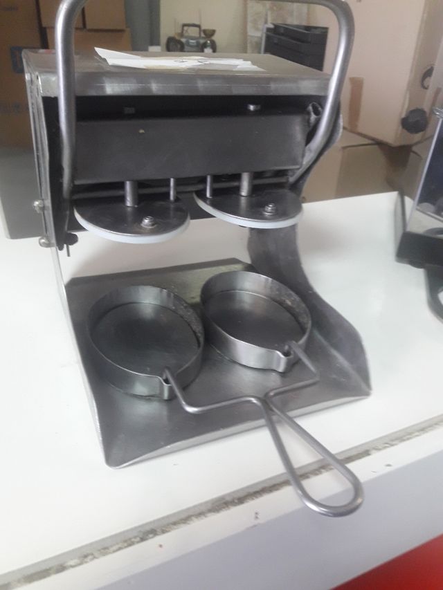 Prensadora hamburguesera  doble