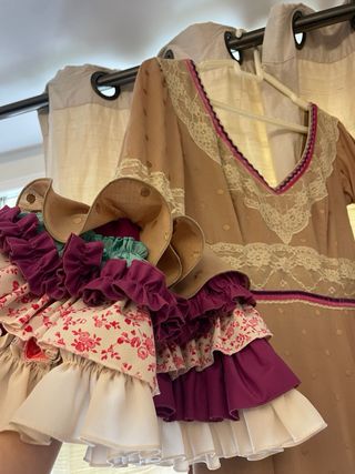 Vestido flamenca colorido