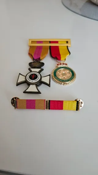 Cruz constancia y medalla balmis