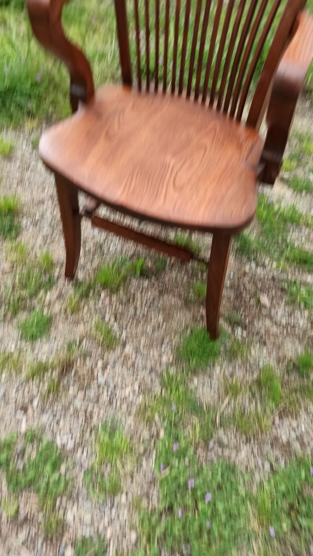 Silla de escritorio madera restaurada