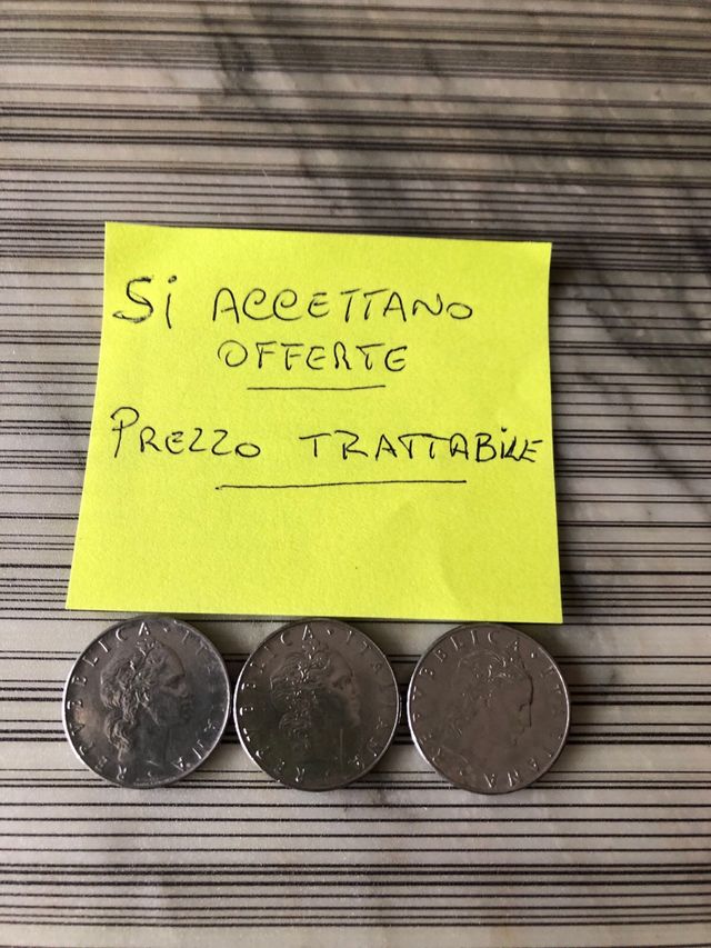 Monete da 50 lire vecchio conio