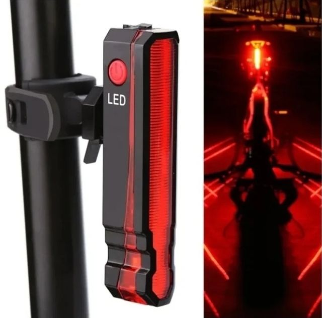 🔦🚲Luz laser trasera para bicicleta