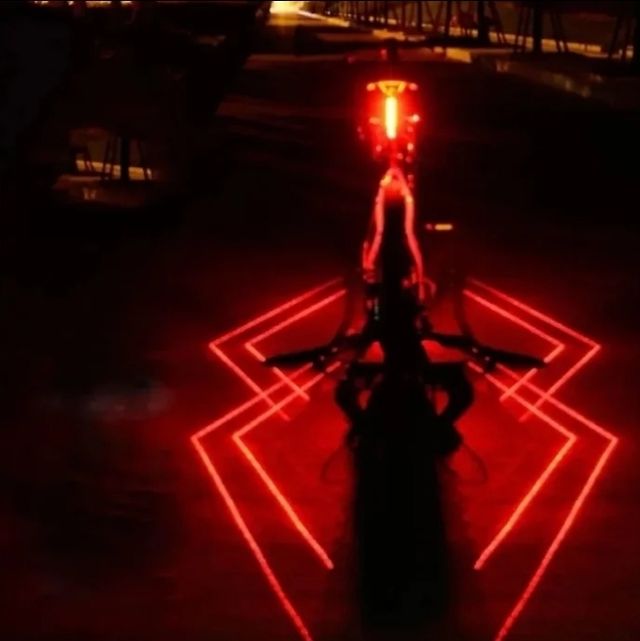🔦🚲Luz laser trasera para bicicleta