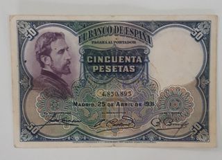 Lote billetes peseta 1931 España