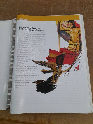 La guerra civilEspañola en sellos de Cor
