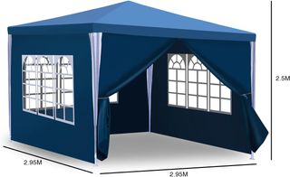 Gazebo da giardino impermeabile, 3 x 3 m