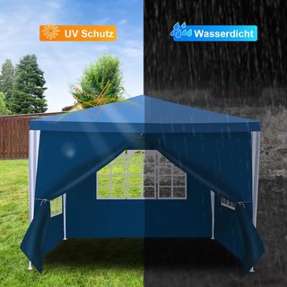 Gazebo da giardino impermeabile, 3 x 3 m