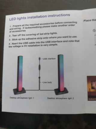 DOS BARRAS LED AMBILUX CON MANDO