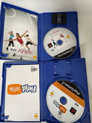 play y kinetic pack ps2 con camara