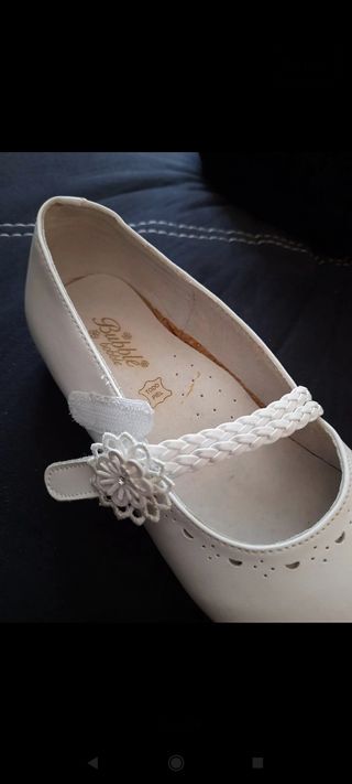 Vestido Lorzas de comunión  con regalo de los zapa