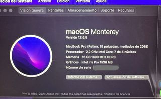 Macbook Pro 15”