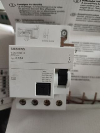 Bloque diferencial 40A 4P 30mA