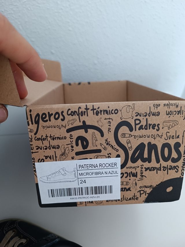 Zapatos Feroz Paterna Rocker 24 azul