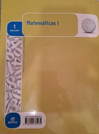 Matemáticas 1° Bachillerato  Editex