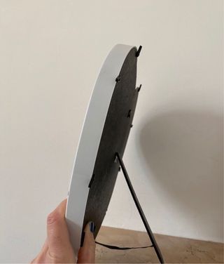 Porta foto forma di cuore bianco 30 cm