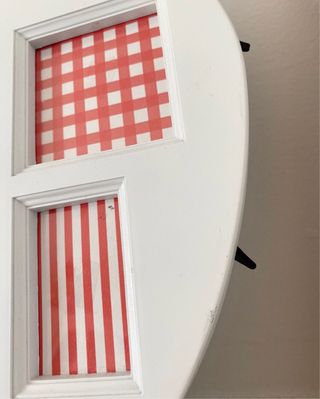 Porta foto forma di cuore bianco 30 cm