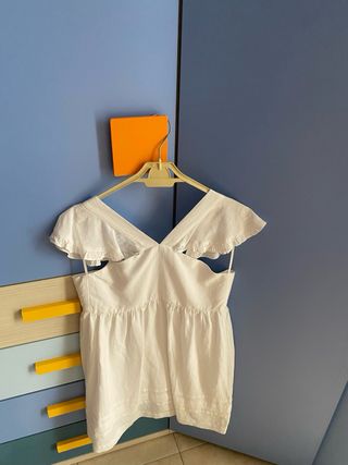 Vestito estivo color panna bambina 10 anni