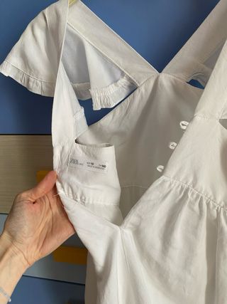 Vestito estivo color panna bambina 10 anni