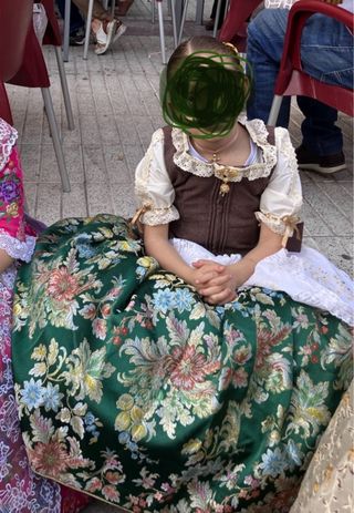 Vestido huertana/  fallera 7/8 años 